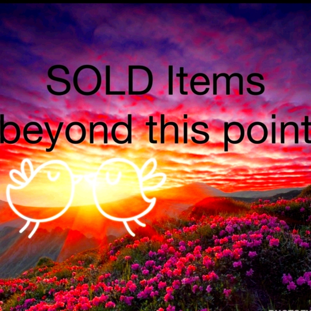 Sold Items Beyond this Point bookmark